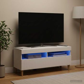 LED-TV-Schrank ARNHEM 100 x 35 x 43 cm Weiß Holzwerkstoff