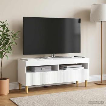 LED-TV-Schrank ARNHEM 100 x 35 x 43 cm Hochglanz Weiß