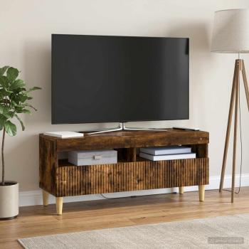 ARDEBO.de - LED-TV-Schrank ARNHEM 100 x 35 x 43 cm Raucheiche Holzwerkstoff