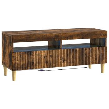 LED-TV-Schrank ARNHEM 100 x 35 x 43 cm Raucheiche Holzwerkstoff