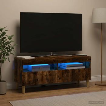 LED-TV-Schrank ARNHEM 100 x 35 x 43 cm Raucheiche Holzwerkstoff