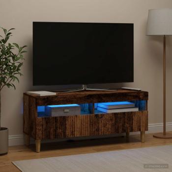 ARDEBO.de - LED-TV-Schrank ARNHEM 100 x 35 x 43 cm Altholz Holzwerkstoff