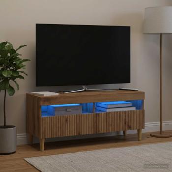 ARDEBO.de - LED-TV-Schrank ARNHEM 100 x 35 x 43 cm Artisan-Eiche