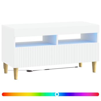 LED-TV-Schrank ARNHEM 81 x 35 x 43 cm Weiß Holzwerkstoff