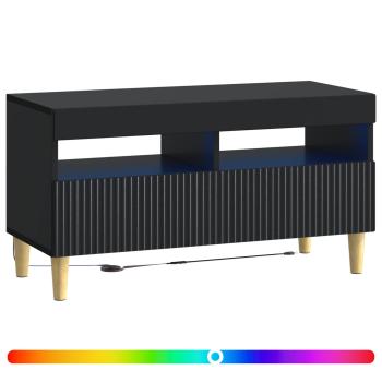 LED-TV-Schrank ARNHEM 81 x 35 x 43 cm Schwarz Holzwerkstoff