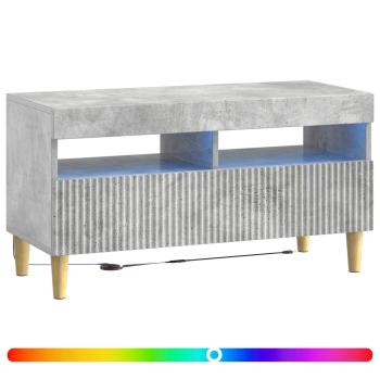 LED-TV-Schrank ARNHEM 81 x 35 x 43 cm Betongrau Holzwerkstoff