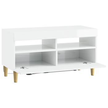 LED-TV-Schrank ARNHEM 81 x 35 x 43 cm Hochglanz Weiß