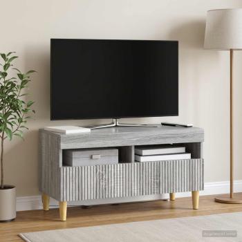 ARDEBO.de - LED-TV-Schrank ARNHEM 81 x 35 x 43 cm Sonoma-Grau Holzwerkstoff