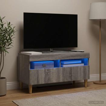 LED-TV-Schrank ARNHEM 81 x 35 x 43 cm Sonoma-Grau Holzwerkstoff