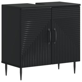 Waschbeckenschrank HAARLEM Schwarz 59,5 x 31,5 x 59 cm
