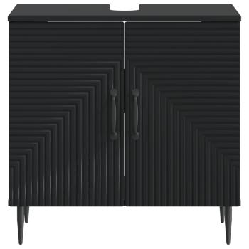 Waschbeckenschrank HAARLEM Schwarz 59,5 x 31,5 x 59 cm
