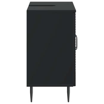 Waschbeckenschrank HAARLEM Schwarz 59,5 x 31,5 x 59 cm
