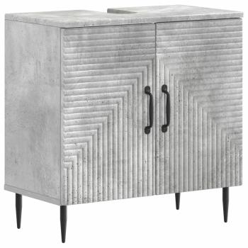 Waschbeckenschrank HAARLEM Betongrau 59,5 x 31,5 x 59 cm