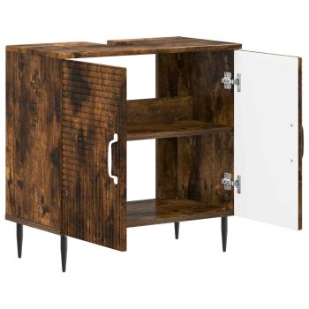 Waschbeckenschrank HAARLEM Raucheiche 59,5 x 31,5 x 59 cm