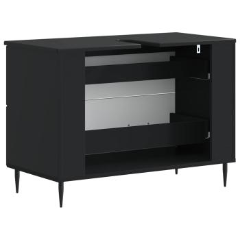 Waschbeckenschrank HAARLEM Schwarz 82 x 41 x 58,5 cm