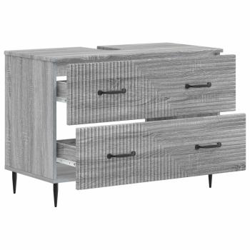 Waschbeckenschrank HAARLEM Sonoma-Grau 82 x 41 x 58,5 cm