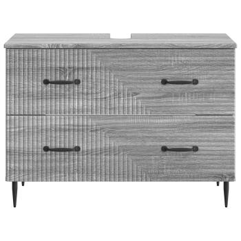 Waschbeckenschrank HAARLEM Sonoma-Grau 82 x 41 x 58,5 cm