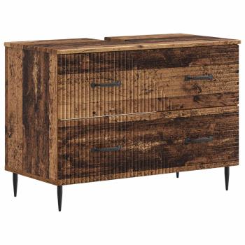 ARDEBO.de - Waschbeckenschrank HAARLEM Altholz 82 x 41 x 58,5 cm
