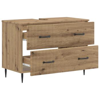 Waschbeckenschrank HAARLEM Artisan-Eiche 82 x 41 x 58,5 cm
