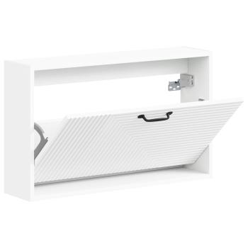 Wandmontierter Schuhschrank HAARLEM 71 x 17 x 43 cm Weiß