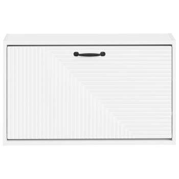 Wandmontierter Schuhschrank HAARLEM 71 x 17 x 43 cm Weiß