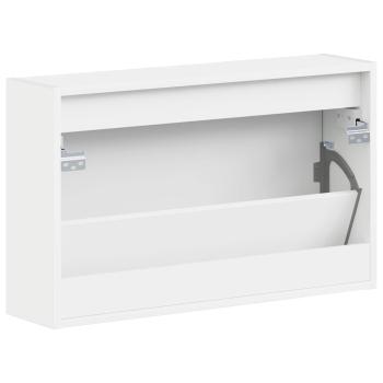 Wandmontierter Schuhschrank HAARLEM 71 x 17 x 43 cm Weiß