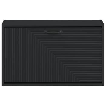 Wandmontierter Schuhschrank HAARLEM 71 x 17 x 43 cm Schwarz