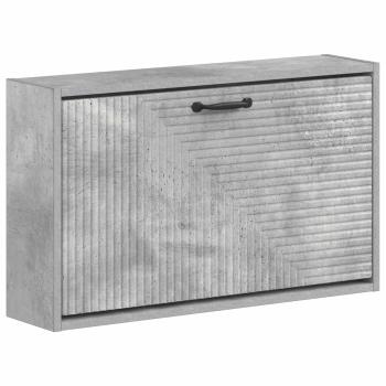 Wandmontierter Schuhschrank HAARLEM 71 x 17 x 43 cm Betongrau