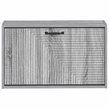 Wandmontierter Schuhschrank HAARLEM 71 x 17 x 43 cm Sonoma-Grau