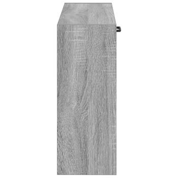 Wandmontierter Schuhschrank HAARLEM 71 x 17 x 43 cm Sonoma-Grau
