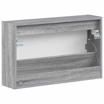Wandmontierter Schuhschrank HAARLEM 71 x 17 x 43 cm Sonoma-Grau