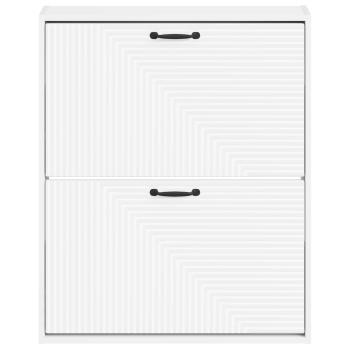 Wandmontierter Schuhschrank HAARLEM 71 x 17 x 86 cm Weiß