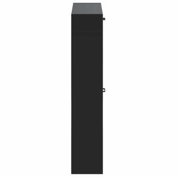 Wandmontierter Schuhschrank HAARLEM 71 x 17 x 86 cm Schwarz