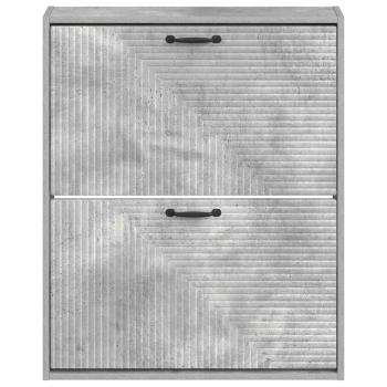 Wandmontierter Schuhschrank HAARLEM 71 x 17 x 86 cm Betongrau