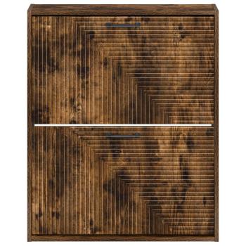 Wandmontierter Schuhschrank HAARLEM 71 x 17 x 86 cm Raucheiche