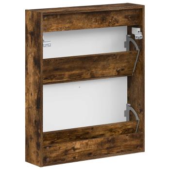 Wandmontierter Schuhschrank HAARLEM 71 x 17 x 86 cm Raucheiche