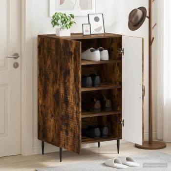 ARDEBO.de - Schuhschrank HAARLEM 59,5 x 39,5 x 89,5 cm Holzwerkstoff