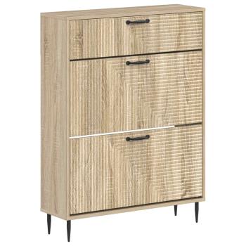 Schuhschrank HAARLEM 78 x 24 x 103 cm Holzwerkstoff