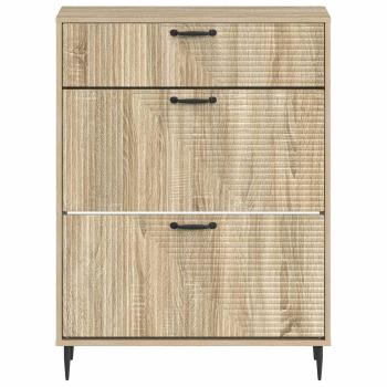 Schuhschrank HAARLEM 78 x 24 x 103 cm Holzwerkstoff