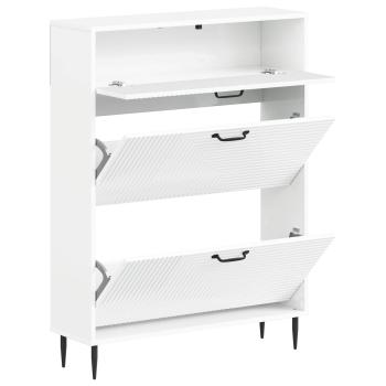 Schuhschrank HAARLEM 78 x 24 x 103 cm Holzwerkstoff