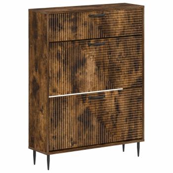 ARDEBO.de - Schuhschrank HAARLEM 78 x 24 x 103 cm Holzwerkstoff