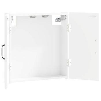 Dartboard Schrank HAARLEM Wei? 52,5 x 10,5 x 53,5 cm