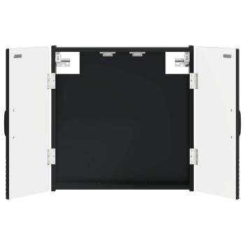 Dartboard Schrank HAARLEM Schwarz 52,5 x 10,5 x 53,5 cm