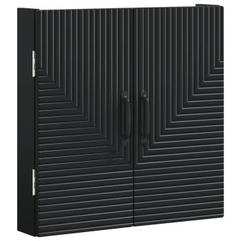 Dartboard Schrank HAARLEM Schwarz 52,5 x 10,5 x 53,5 cm