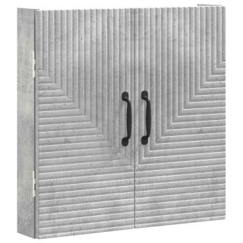 Dartboard Schrank HAARLEM Betongrau 52,5 x 10,5 x 53,5 cm