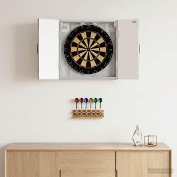 ARDEBO.de - Dartboard Schrank HAARLEM Sonoma-Grau 52,5 x 10,5 x 53,5 cm