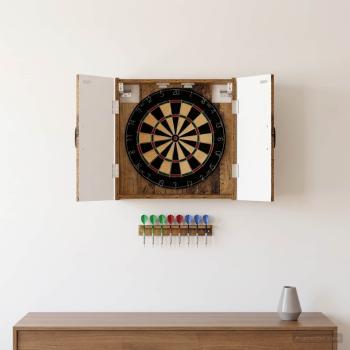 ARDEBO.de - Dartboard Schrank HAARLEM Altholz 52,5 x 10,5 x 53,5 cm