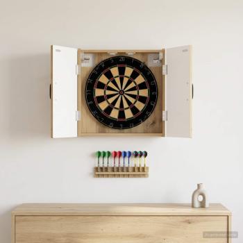 ARDEBO.de - Dartboard Schrank HAARLEM Artisan-Eiche 52,5 x 10,5 x 53,5 cm