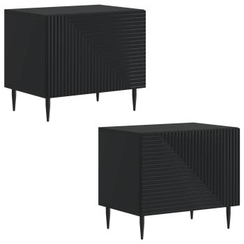 TV-Schrank Schwarz Holzwerkstoff