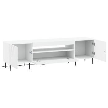 LED-TV-Schrank HAARLEM 153 x 35 x 43 cm Weiß Holzwerkstoff